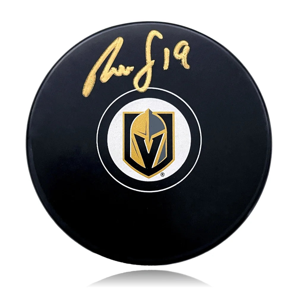 Reilly Smith Autographed Vegas Golden Knights Logo Hockey Puck COA IGM Signed VGK Memorabilia