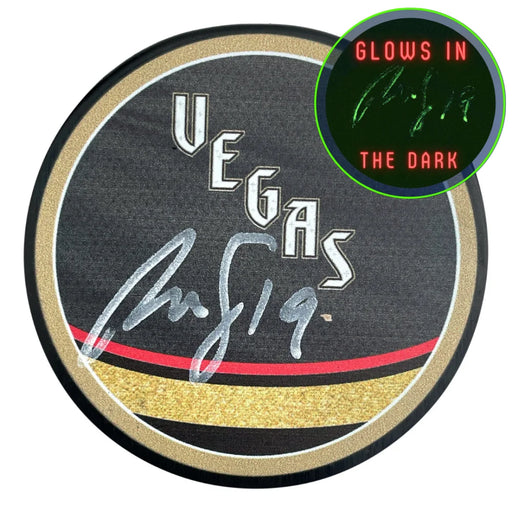 Reilly Smith Autographed Vegas Golden Knights Retro Glow in the Dark Puck COA IGM Signed