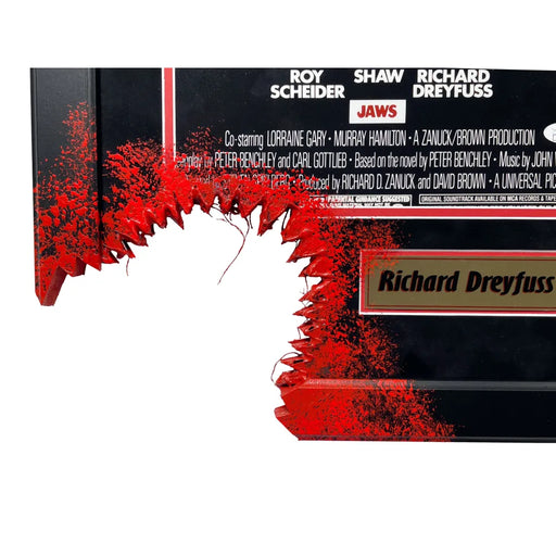 Richard Dreyfuss Autographed JAWS Bloody Bite Framed Movie Poster JSA Photo