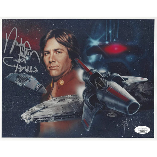 Richard Hatch Signed 8x10 Photo JSA COA Autograph Captain Apollo