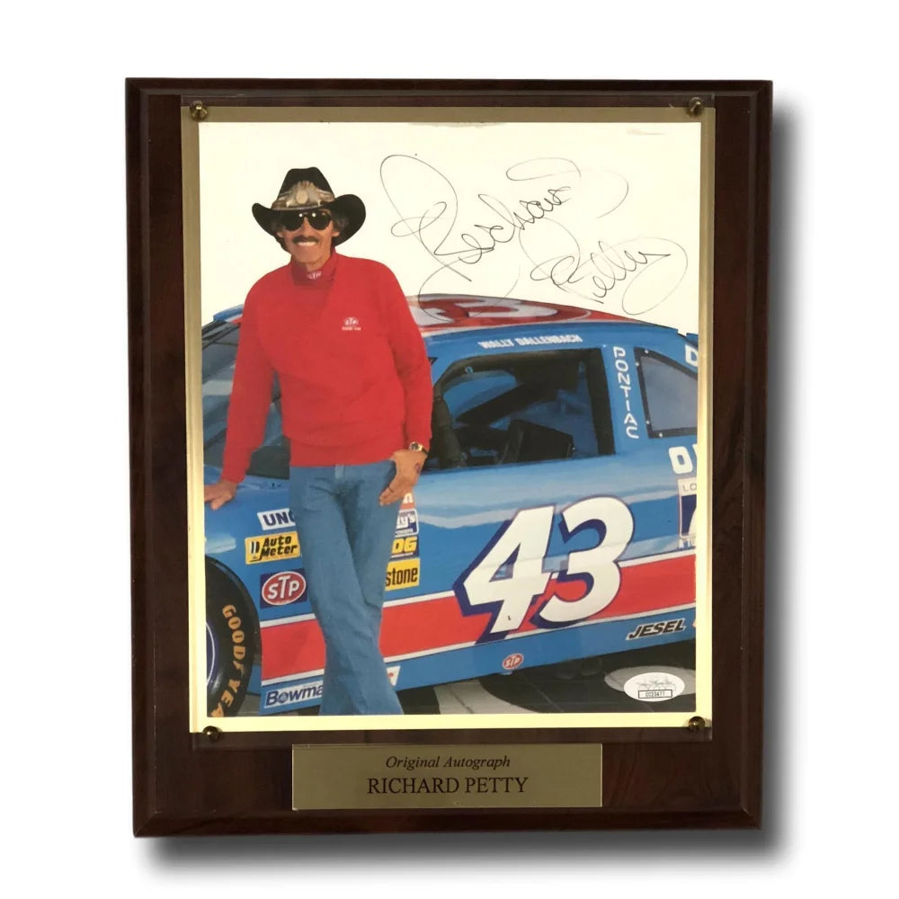 Richard Petty Signed 8X10 JSA COA Photo Plaque Autograph Nascar Racing