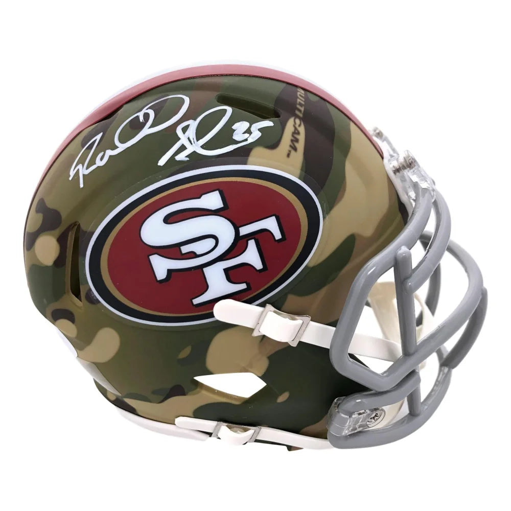 Richard Sherman Signed San Francisco 49ers Camo Mini Helmet JSA COA Autograph