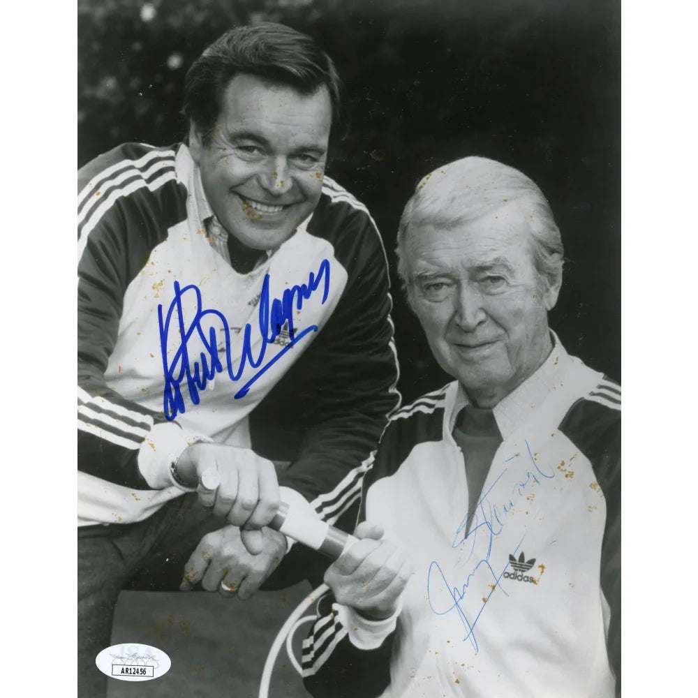 Robert Wagner and James Stewart Autographed 8x10 Photo JSA COA Actor Signed