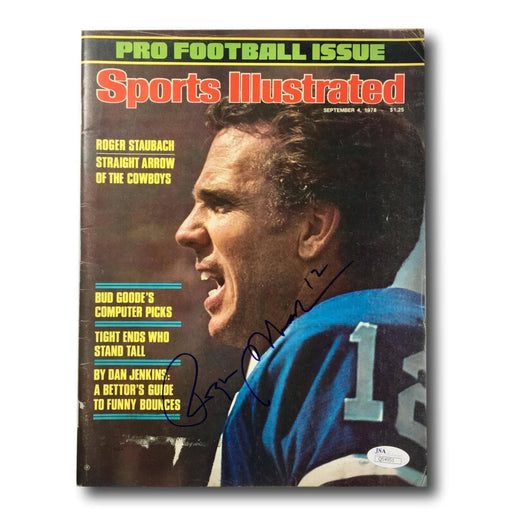 Roger Staubach Signed Sports Illustrated Cowboys JSA COA Photo 1978 Magazine