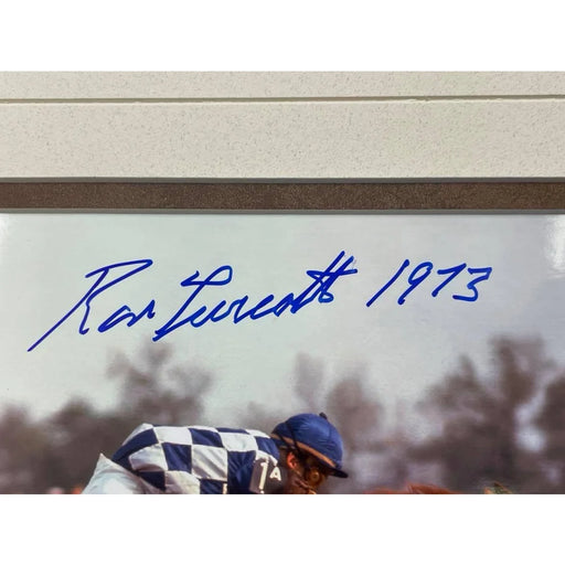 Ron Turcotte Autographed Secretariat Horse Racing 8x10 Photo Framed JSA COA