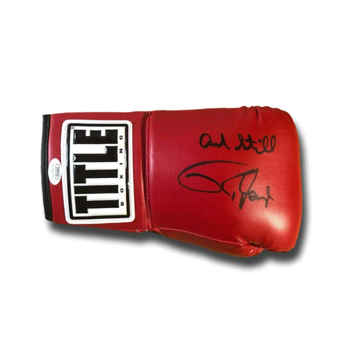 Roy Jones Jr. Signed Inscribed Title Boxing Glove JSA COA Autograph