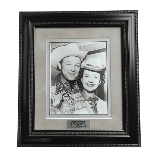 Roy Rogers / Dale Evans Dual Signed Framed 8X10 Photo JSA COA Autograph