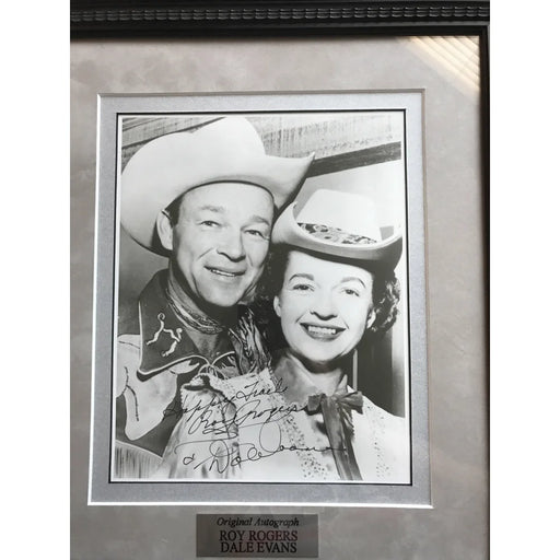 Roy Rogers / Dale Evans Dual Signed Framed 8X10 Photo JSA COA Autograph