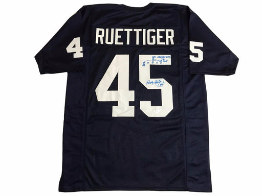 Rudy Ruettiger Signed Notre Dame Jersey W/ Hand Drawn Sack Play JSA COA