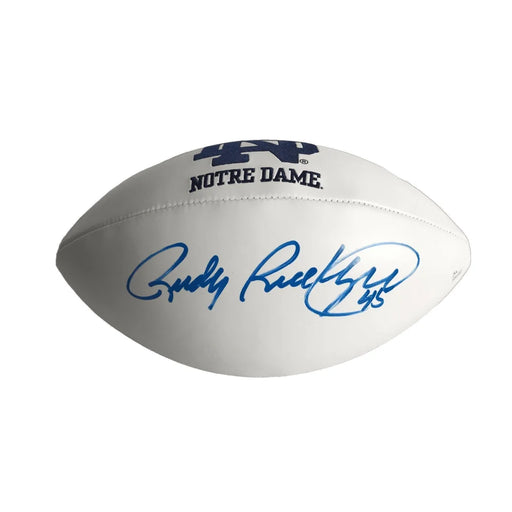 Rudy Ruettiger Signed Notre Dame Logo Football JSA COA Autograph