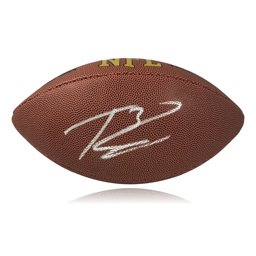 Russell Wilson Signed Full Size Football JSA COA Broncos Seahawks