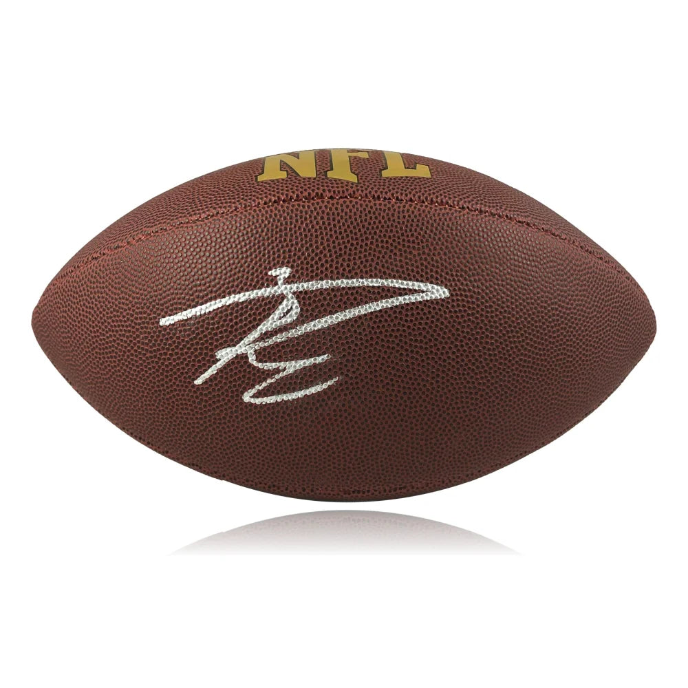 Russell Wilson Signed Full Size Football JSA COA Denver Broncos Seahawks