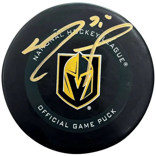 Ryan Reaves Autographed Vegas Golden Knights Official Game Hockey Puck Signed