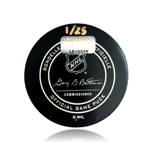 Ryan Reaves Signed Puck Inscribed “Grim Reaver” #D1/25 VGK Vegas Golden Knights Autograph Rare