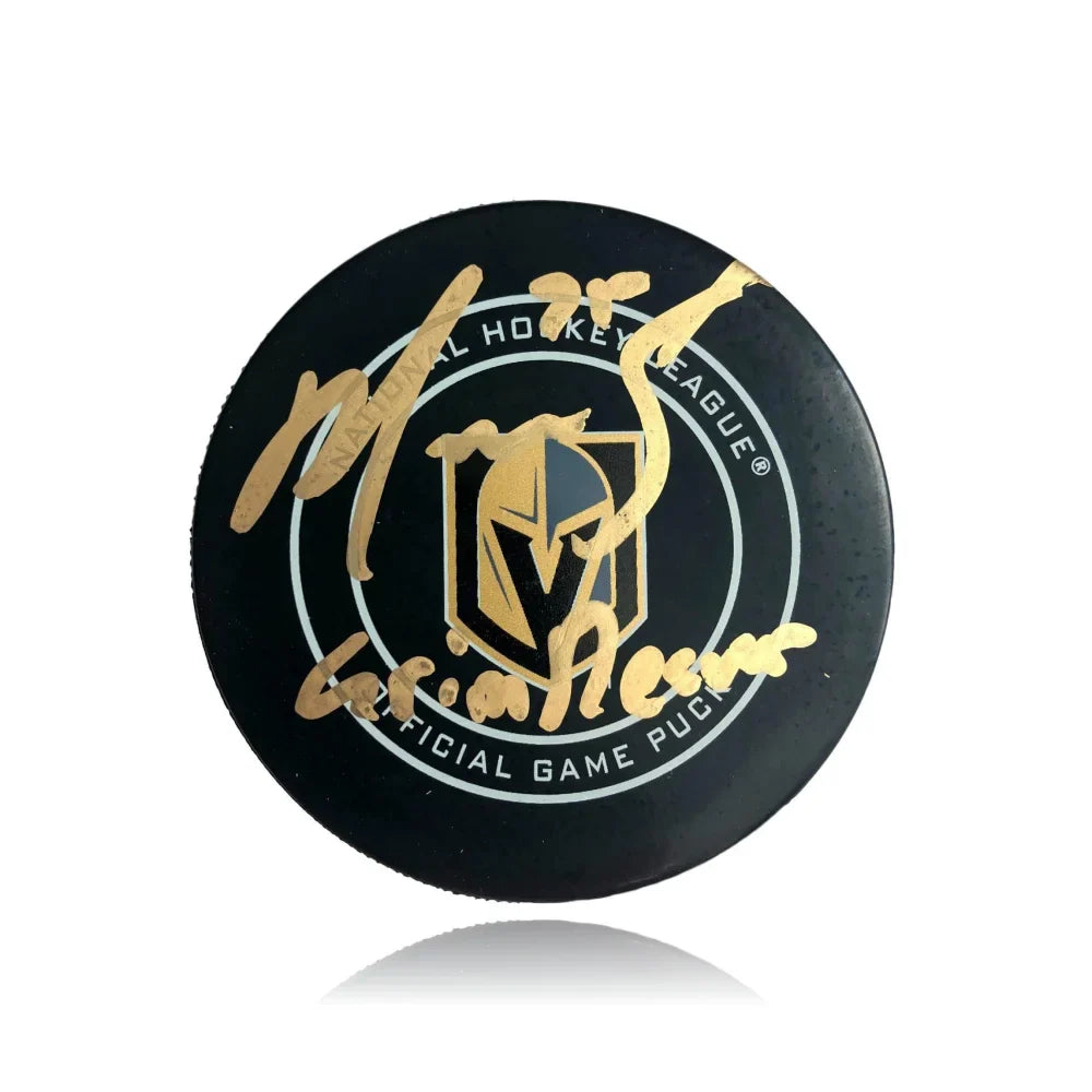 Ryan Reaves Signed Puck Inscribed “Grim Reaver” #D1/25 VGK Vegas Golden Knights Autograph Rare