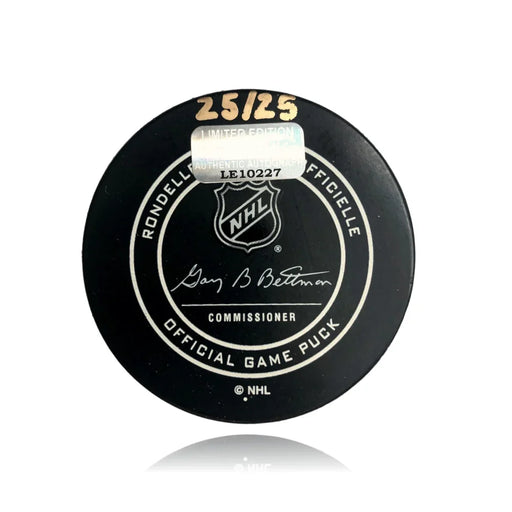 Ryan Reaves Signed Puck Inscribed “Grim Reaver” #D25/25 Vegas Golden Knights Autograph VGK Rare