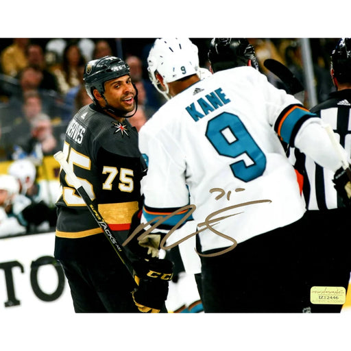 Ryan Reaves Signed Vegas Golden Knights 8x10 Photo Kane Sharks COA Autograph