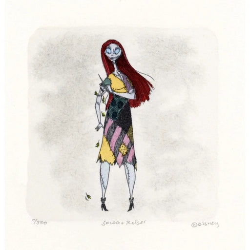 Sally Nightmare Before Christmas Sowa & Reiser #D/500 Hand Painted Etching Art Sewing Arms