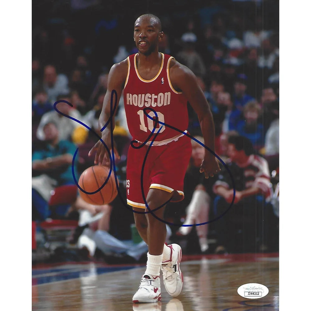 Sam Cassell Signed 8x10 Photo JSA COA Autograph NBA Houston Rockets #2