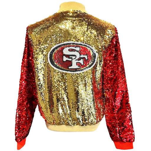 San Francisco 49ers Women’s Cuce Full-Zip Sequin Jacket