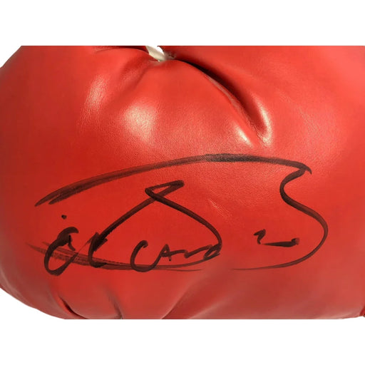 Saul Canelo Alvarez Signed Red Everlast Boxing Glove BAS COA Autograph Mexico