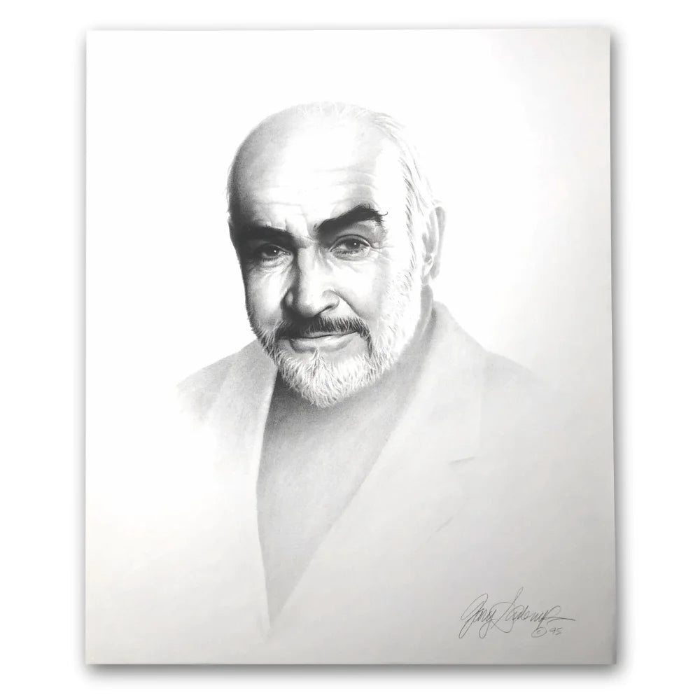 Sean Connery 20X24 Lithograph By Artist Gary Saderup Signed Poster Photo James Bond