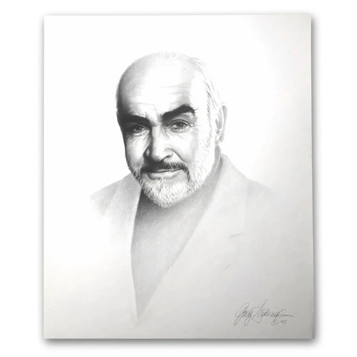 Sean Connery 20X24 Lithograph By Artist Gary Saderup Signed Poster Photo James Bond