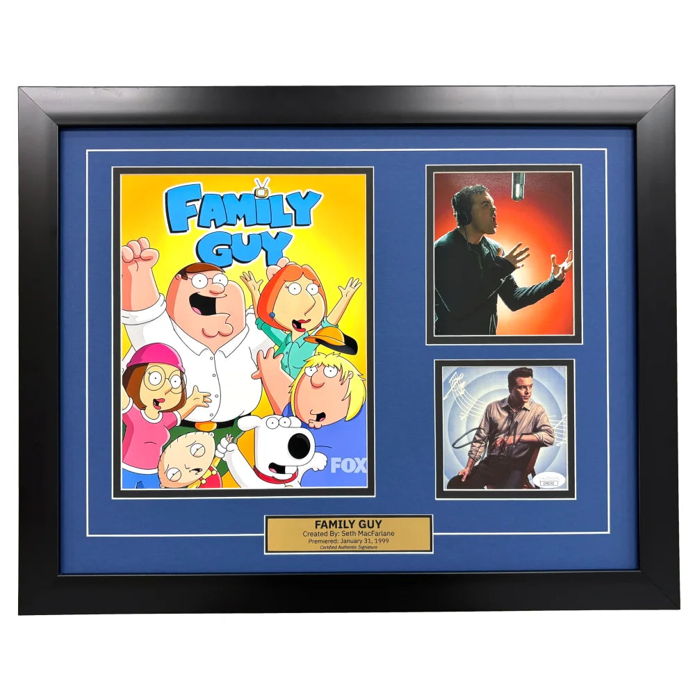 Seth MacFarlane Signed Family Guy 5x5 Photo Framed Autographed JSA / COA