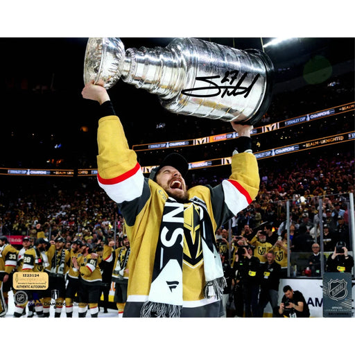 Shea Theodore Autographed Stanley Cup Vegas Golden Knights 8x10 Photo COA IGM Signed