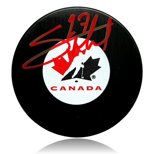 Shea Theodore Autographed Team Canada Hockey Puck COA Inscriptagraphs Signed