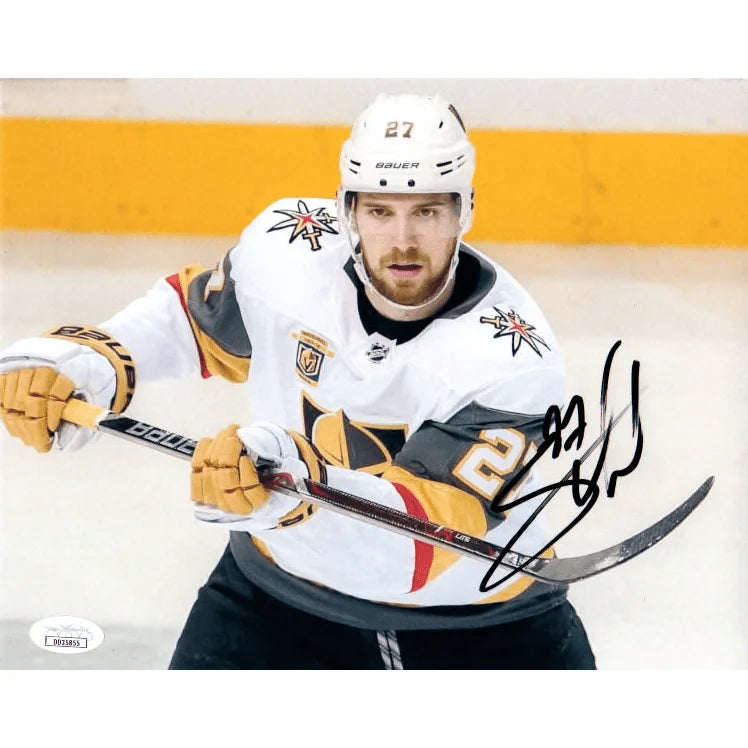 Shea Theodore Vegas Golden Knights Signed 8x10 Photo Inscribed JSA COA VGK Autograph Stick