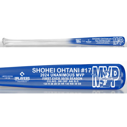 Shohei Ohtani 2024 NL MVP Los Angeles Dodgers Chrome Splash Baseball Bat #D/100