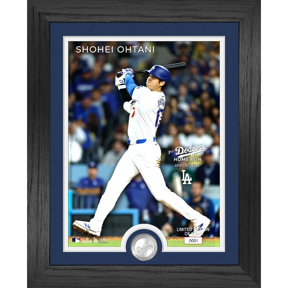 Shohei Ohtani Los Angeles Dodgers 2024 World Series Silver Coin 8x10 Photo Collage Framed LA