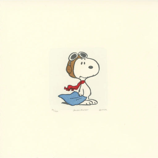 Snoopy Artwork Sowa & Reiser #D/500 Hand Painted Schulz Peanuts Flying Ace