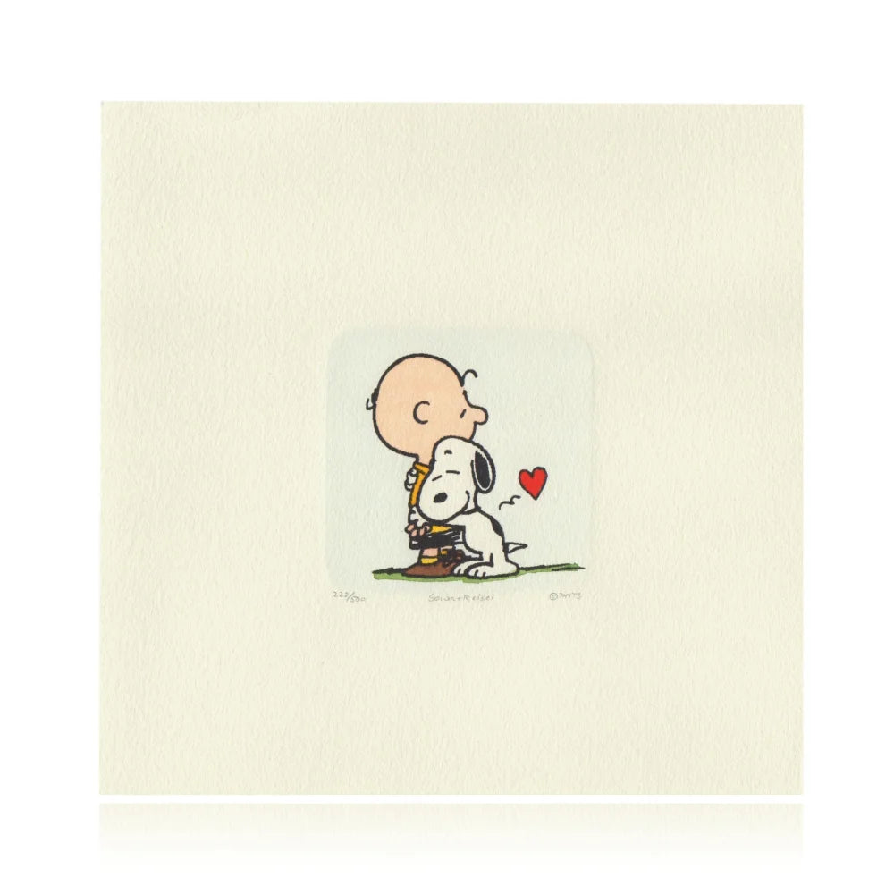 Snoopy & Charlie Brown Artwork Sowa Reiser #d/500 Hand Painted Schulz Peanuts