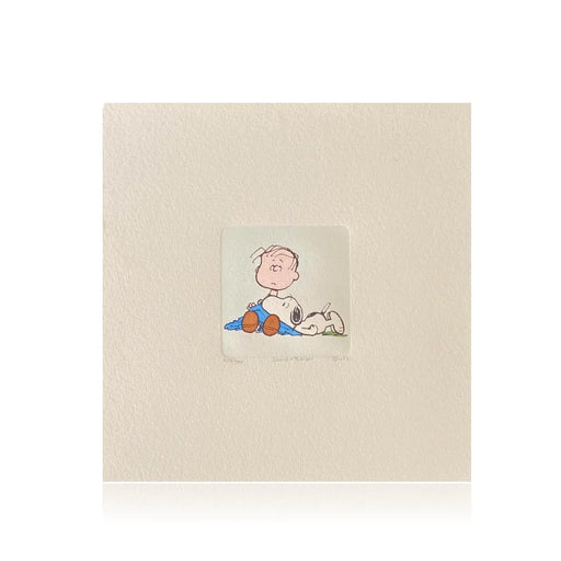 Snoopy & Charlie Brown Artwork Sowa Reiser #D/500 Hand Painted Schulz Peanuts