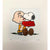 Snoopy & Charlie Brown Artwork Sowa Reiser #D/500 Hand Painted Schulz Peanuts Licking