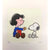 Snoopy & Lucy Artwork Sowa Reiser #D/500 Hand Painted Schulz Peanuts Cookie