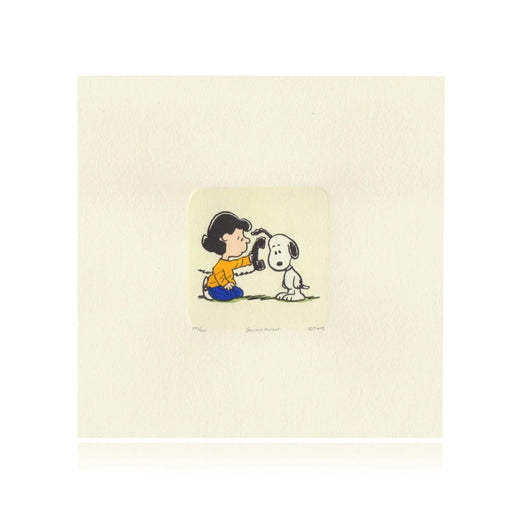 Snoopy & Lucy Artwork Sowa Reiser #D/500 Hand Painted Schulz Peanuts Phone