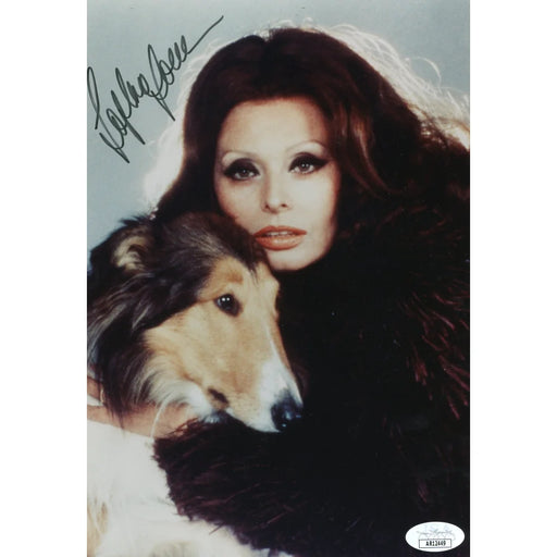 Sophia Loren Autographed 8x10 Photo JSA COA Italian Actress Signed