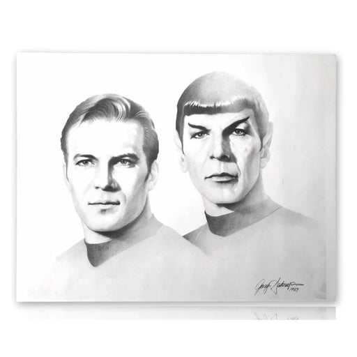 Star Trek 20x24 Lithograph by Artist Gary Saderup Signed Poster Photo Kirk Spock