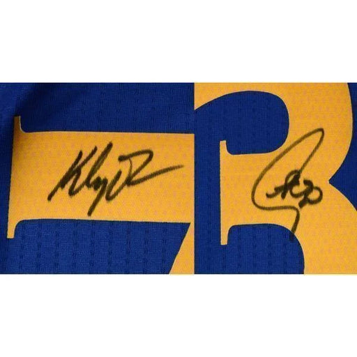 Stephen Curry / Klay Thompson Dual Signed Golden State Warriors ’73 Wins’ Jersey Fanatics COA Steph