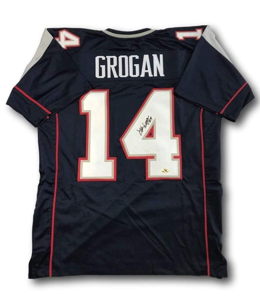 Steve Grogan Signed New England Patriots Jersey COA MAB Autograph NE