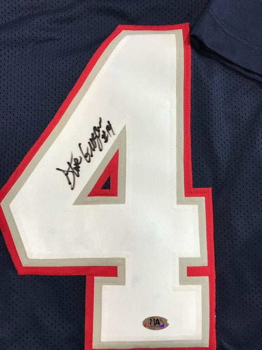 Steve Grogan Signed New England Patriots Jersey COA MAB Autograph NE