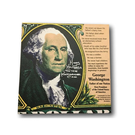 Steve Kaufman Signed Handpainted Artwork George Washington Painting Andy Warhol