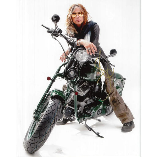 Steven Tyler Hand Signed 11x14 Photo JSA COA Autograph Aerosmith Motorcycle