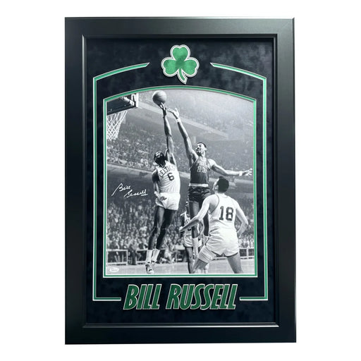 STOLEN ** Bill Russell Autographed Boston Celtics Framed 16x20 Photo JSA COA Signed Wilt