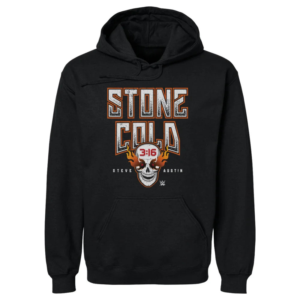 Stone Cold Steve Austin Fire Skull WHT
