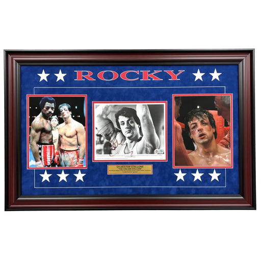Sylvester Stallone Signed Rocky 8x10 Photo Framed Autograph SWAU/COA