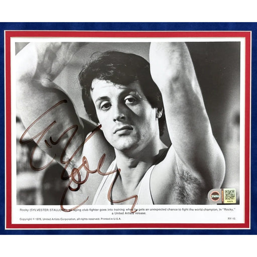 Sylvester Stallone Signed Rocky 8x10 Photo Framed Autograph SWAU/COA